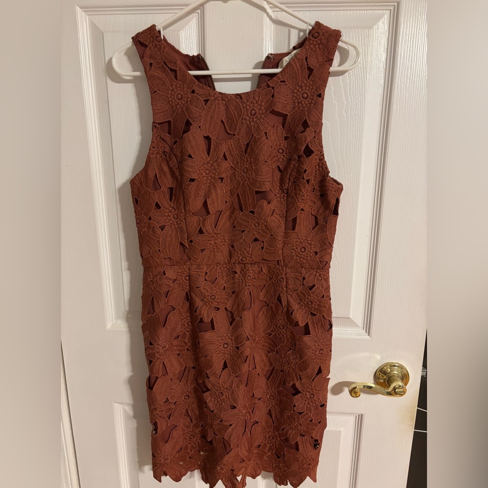 Astr Rust Red Dress M